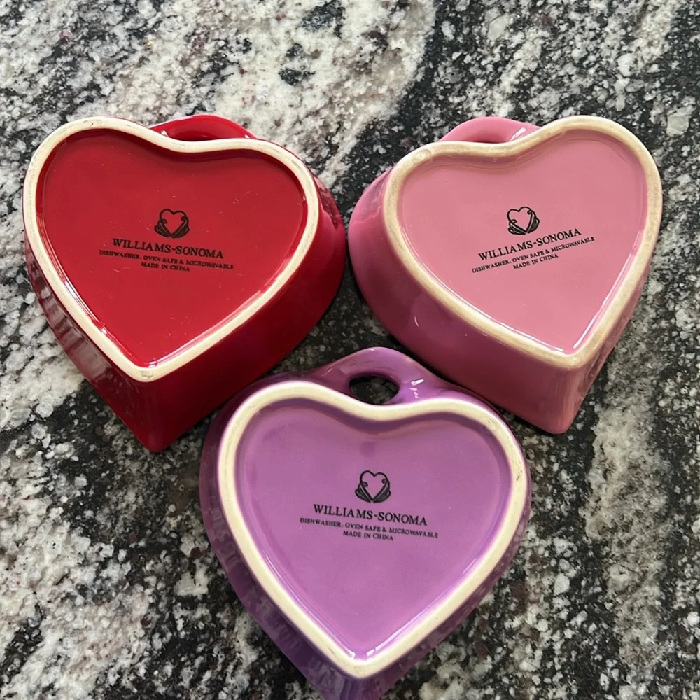 Williams-Sonoma Heart-Shaped Ramekins-Set of 3